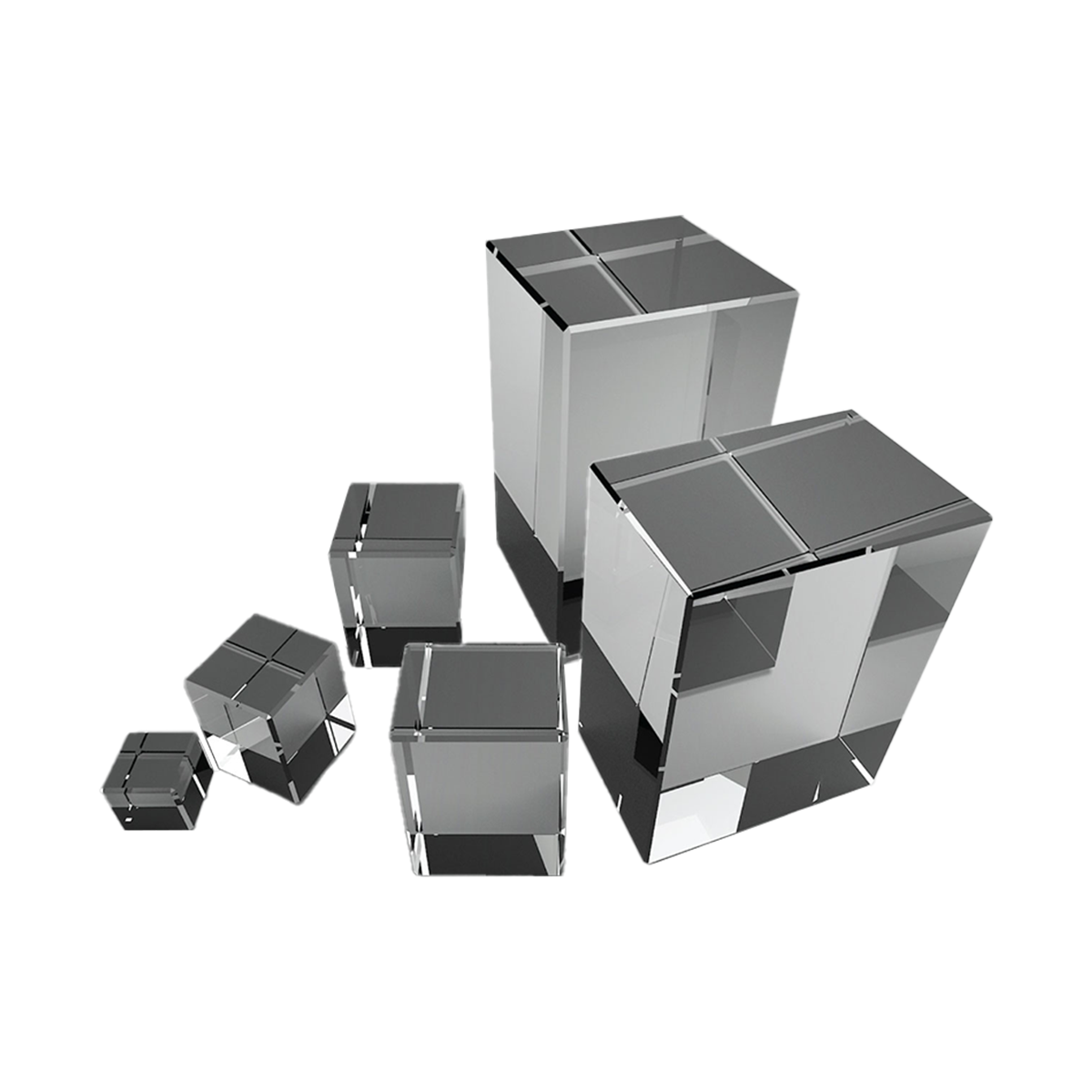 Crystal Rectangular Paperweight in Multiple Sizes