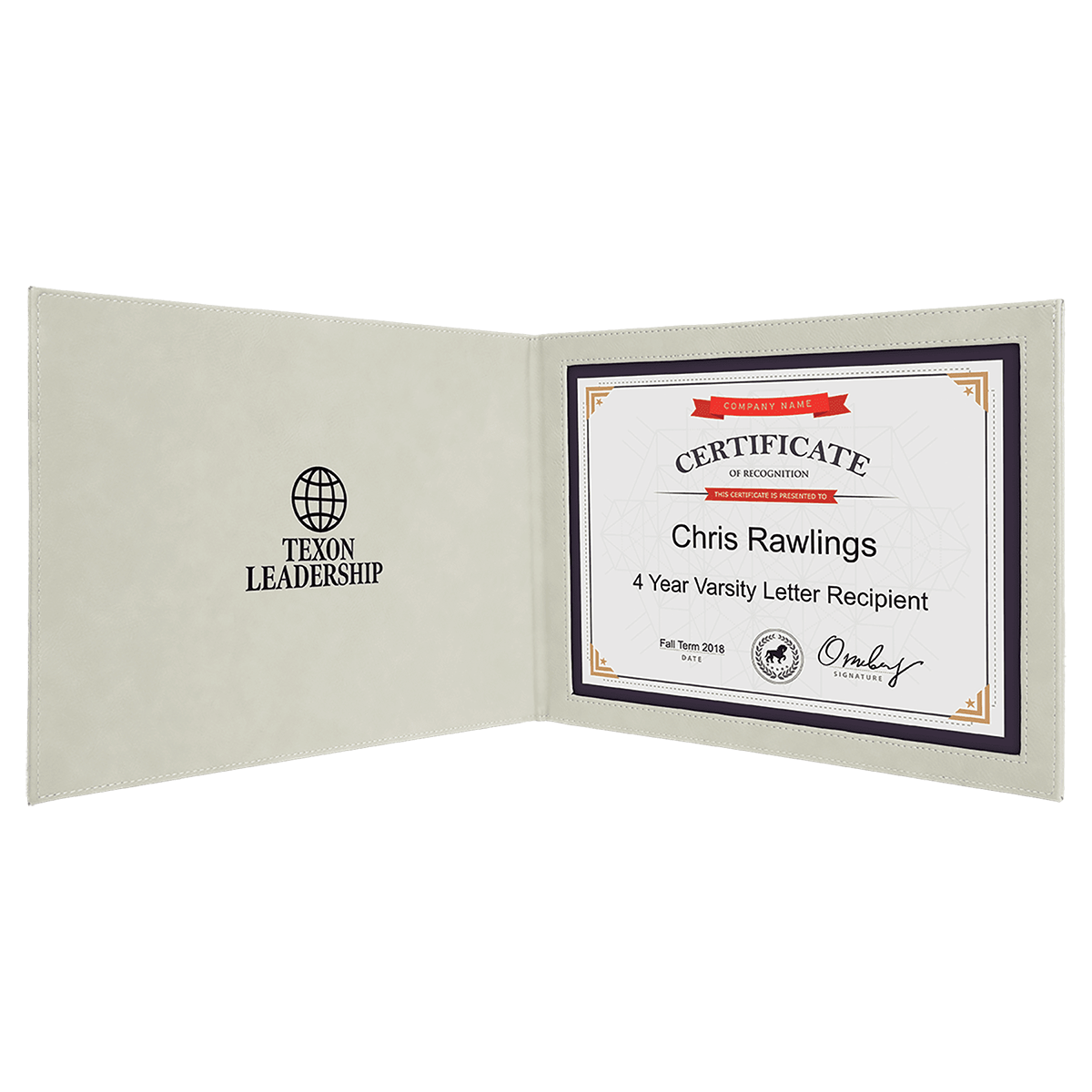 Leatherette Certificate Holder