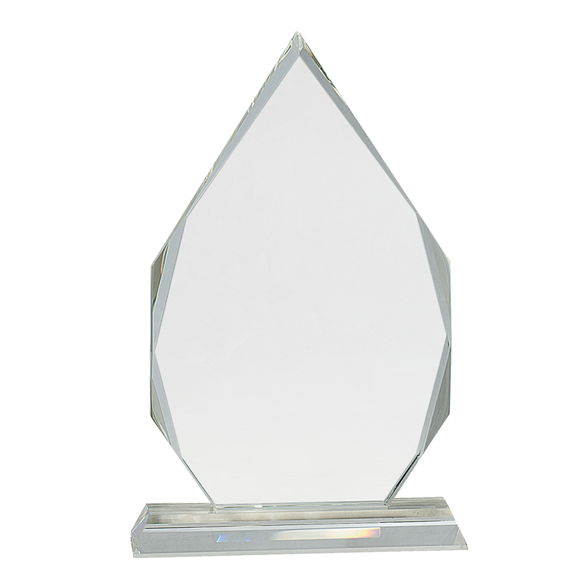 Diamond Crystal on Clear Pedestal Base