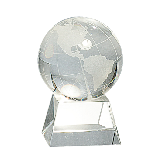 Crystal Globe on Clear Base