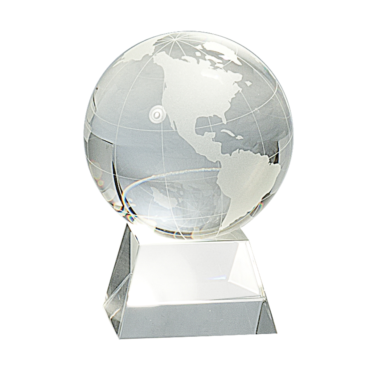 Crystal Globe on Clear Base