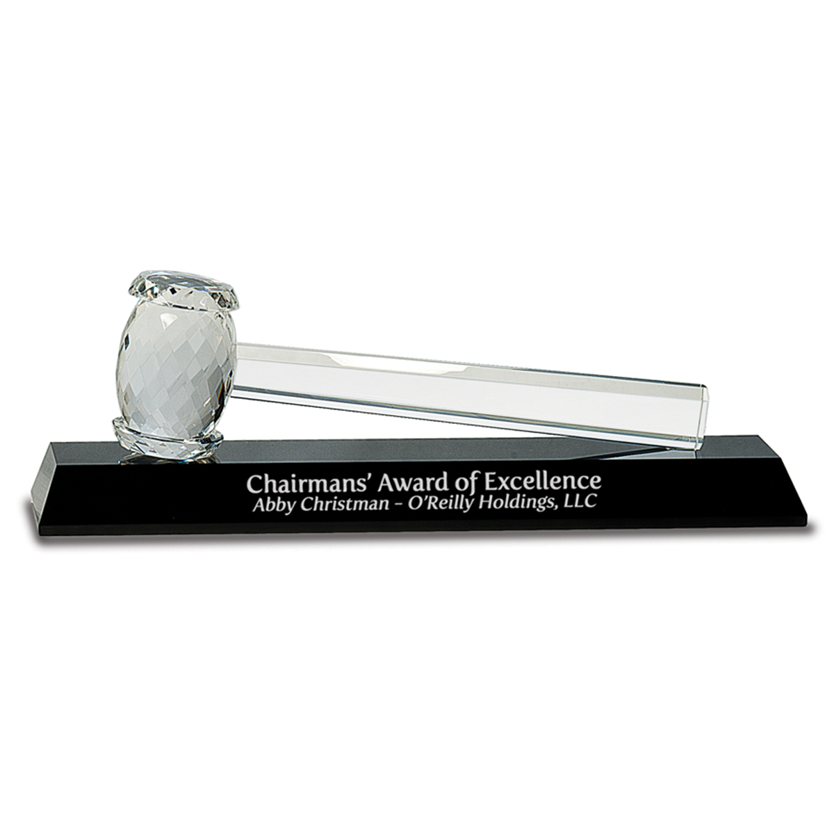 Crystal Gavel on Black Crystal Base