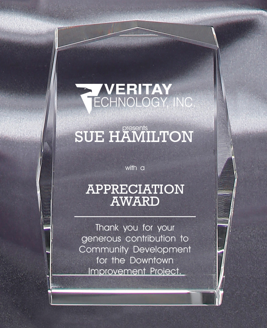 Rectangle Crystal Award