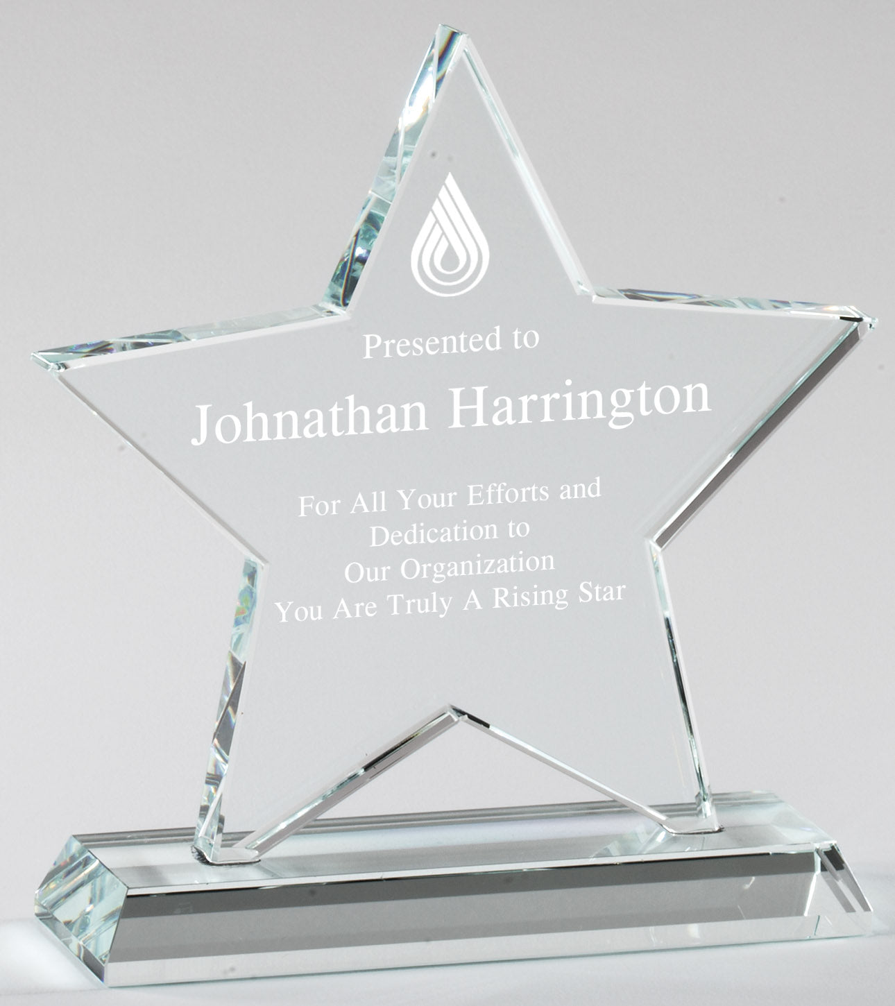 Crystal Star on Clear Crystal Base