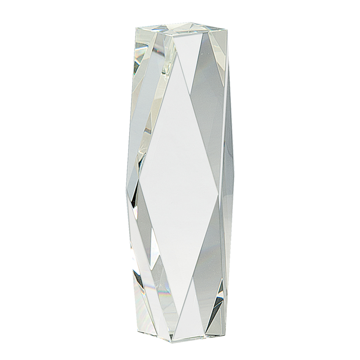 Clear Crystal Facet Tower