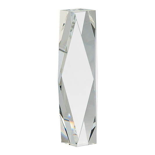 Clear Crystal Facet Tower