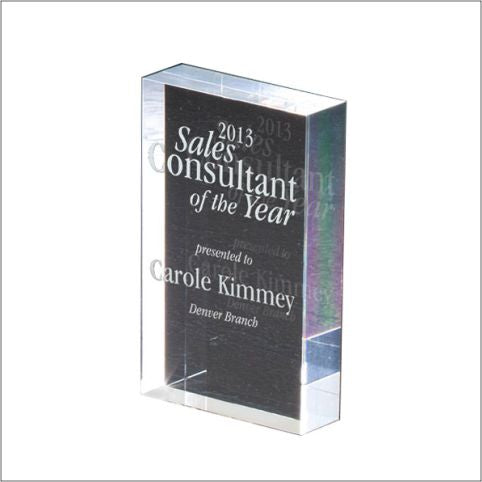 Clear Acrylic Rectangle Award
