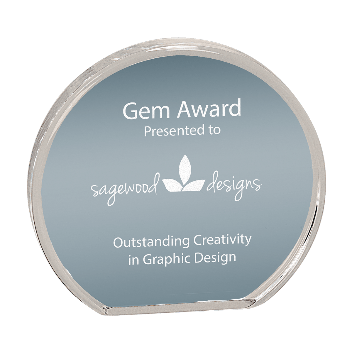Clear Round Acrylic Award