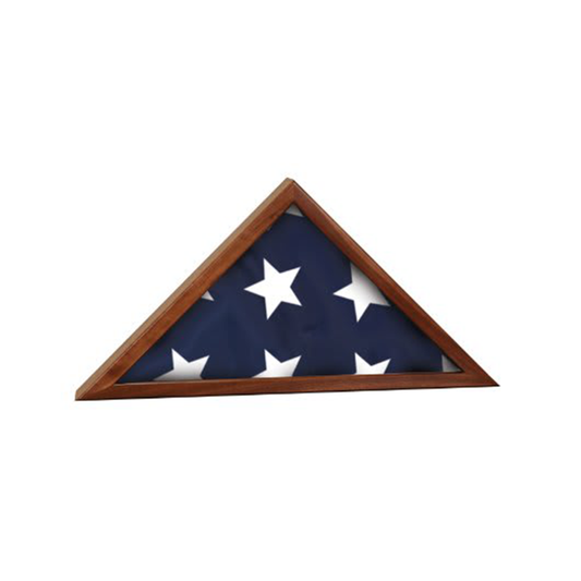 Genuine Walnut Flag Display Case