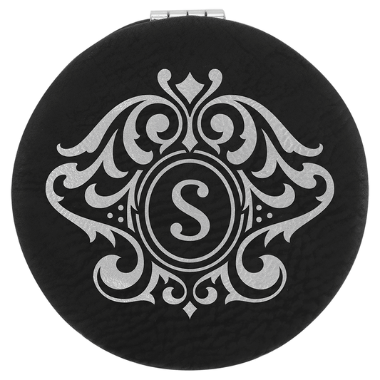 Leatherette Compact Mirror