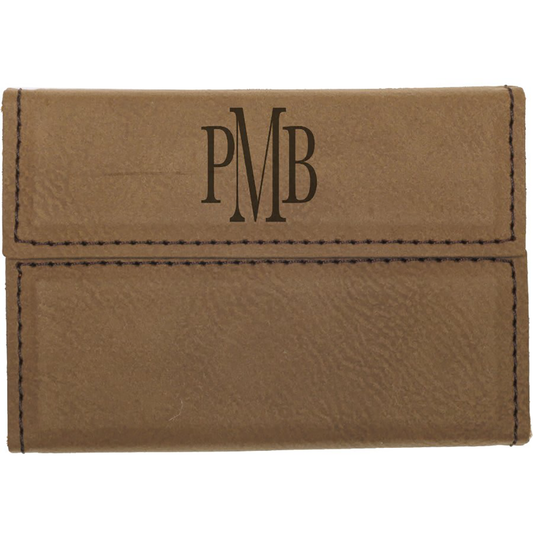 Leatherette Business Card Holder