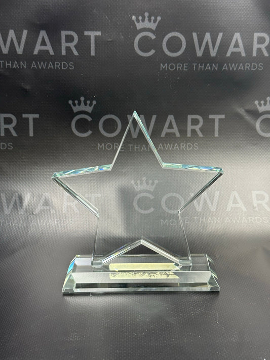 Crystal Star on Clear Crystal Base