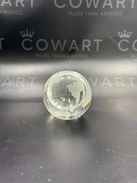 Crystal Globe Paperweight