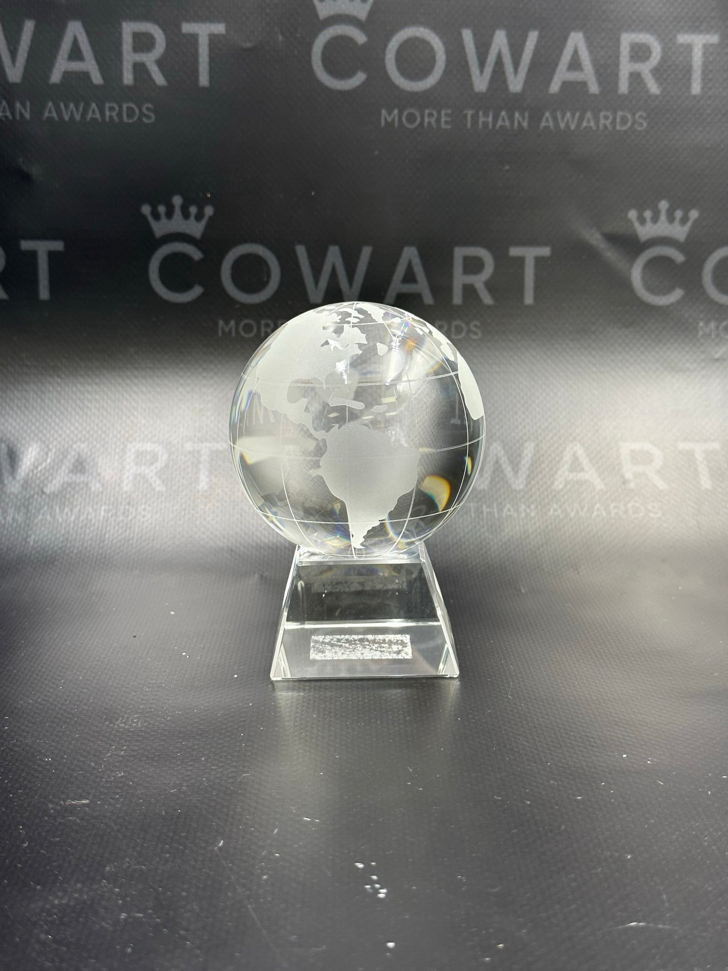 Crystal Globe on Clear Base