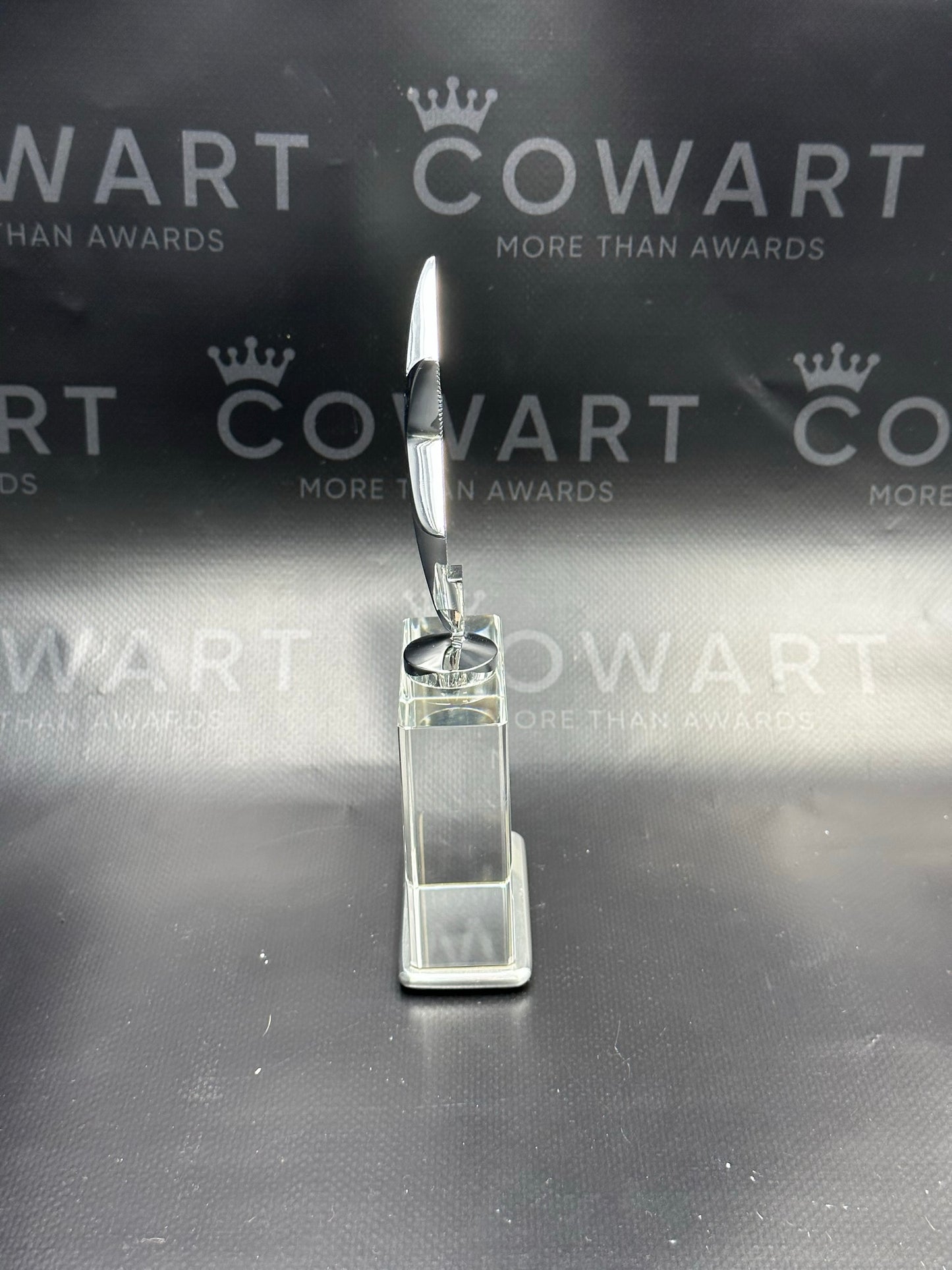 Crystal Silver Star on Crystal Base