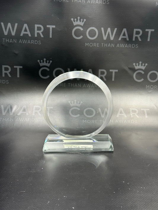 Crystal Round Facet with Clear Crystal Base