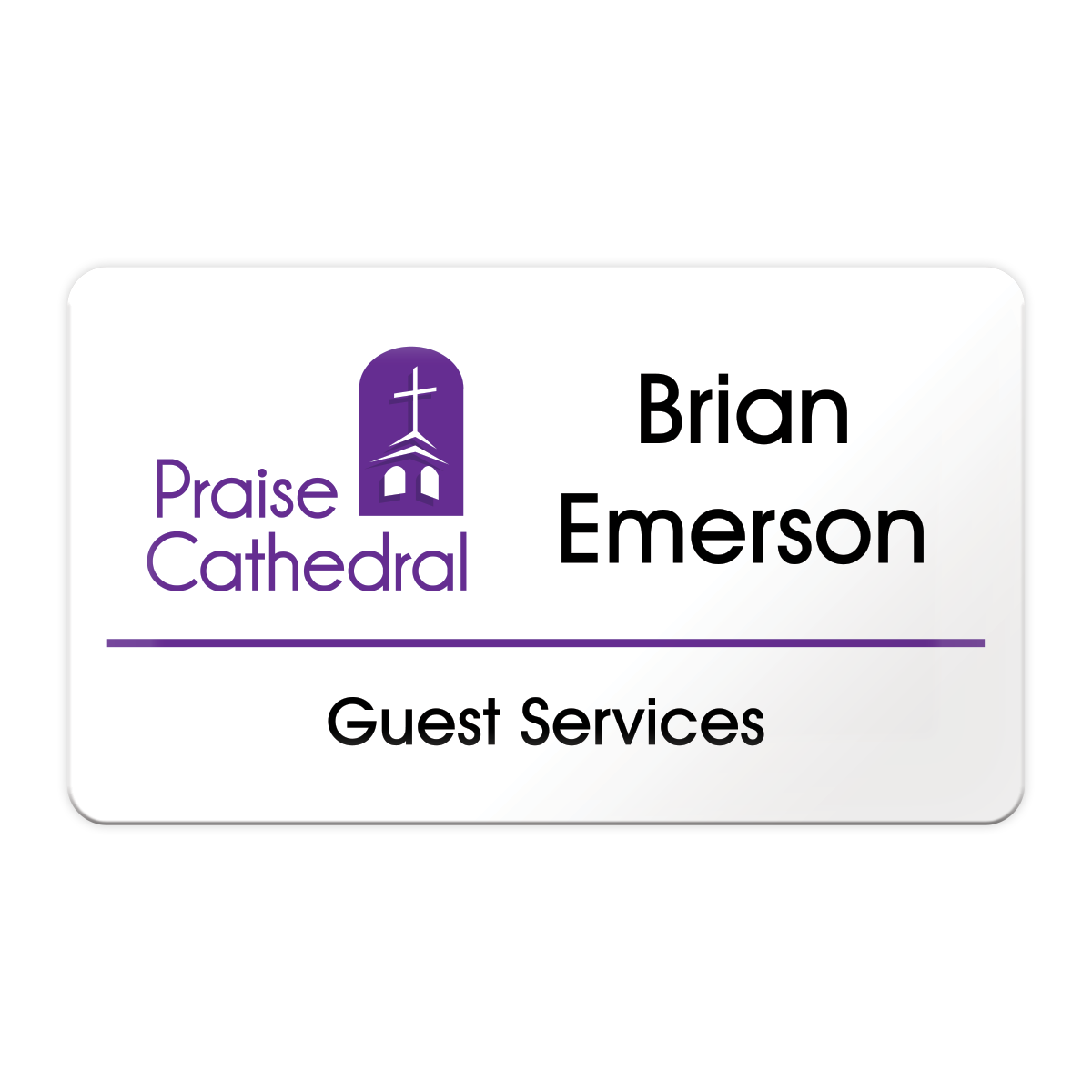 Vapor Print Plastic Badges