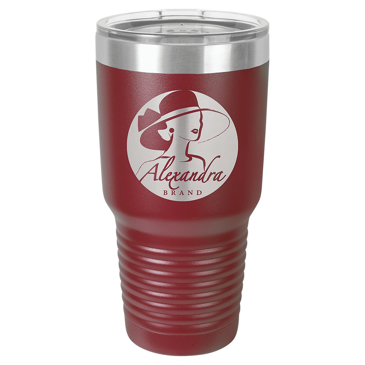 Polar Camel 30 oz. Vacuum Insulated Ringneck Tumbler with Clear Lid
