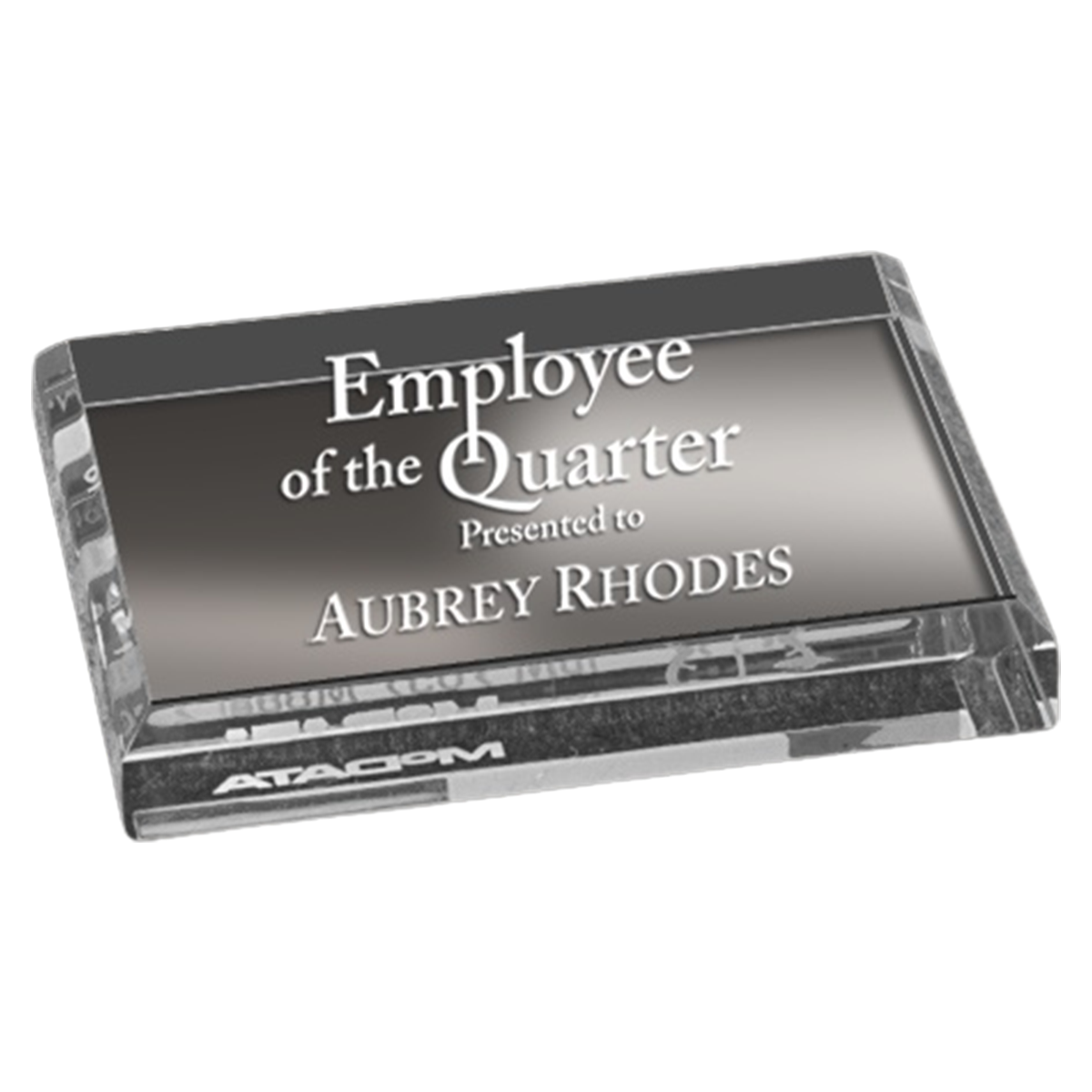 Rectangle Clear Acrylic Paperweight