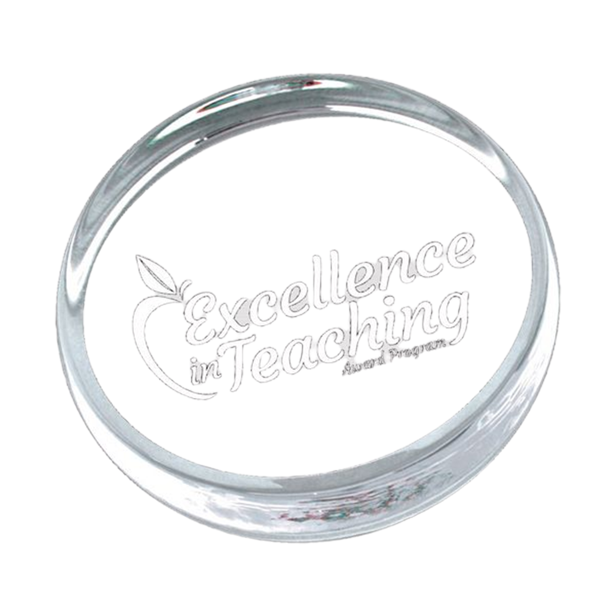 Round Clear Acrylic Paperweight