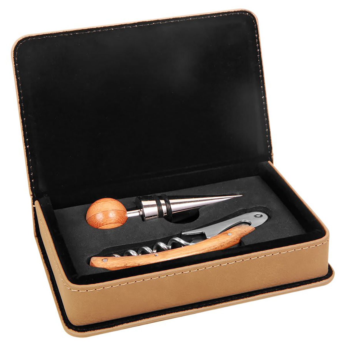 Leatherette Wine Tool Gift Set