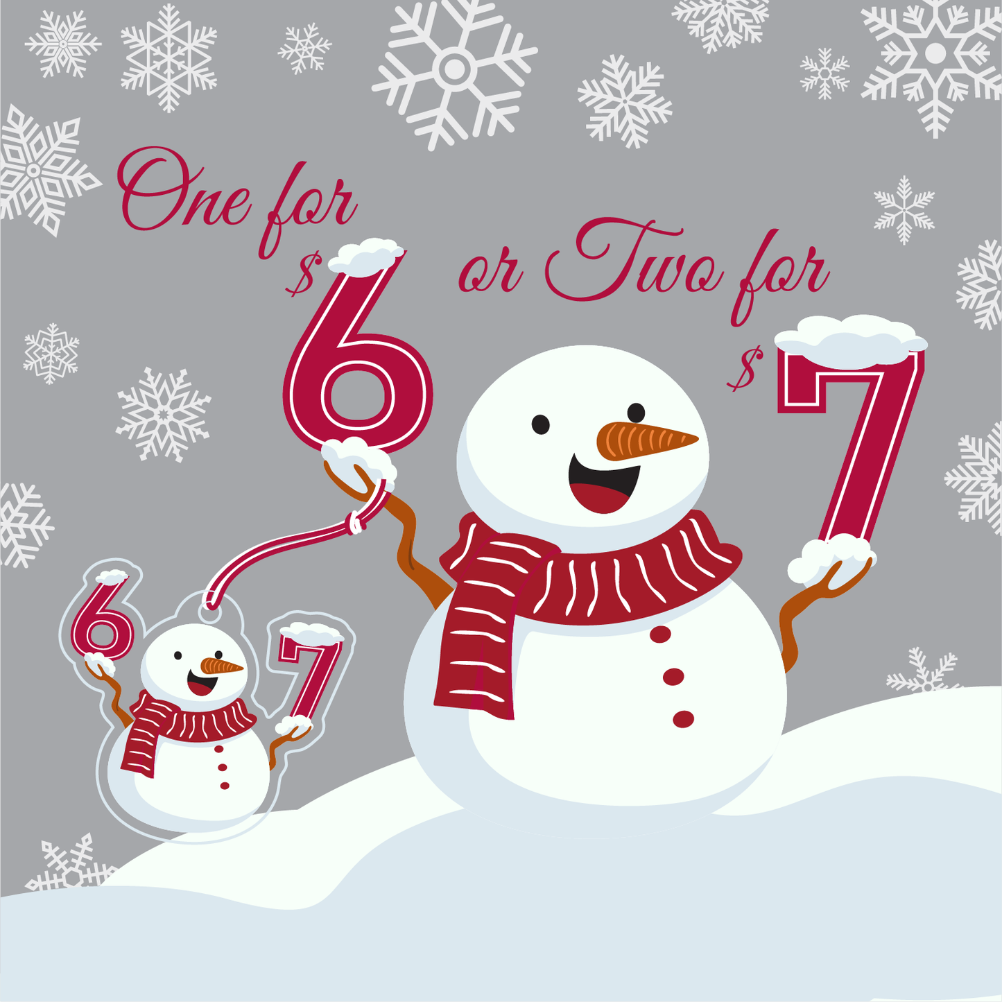 6-7 Snowman Ornament