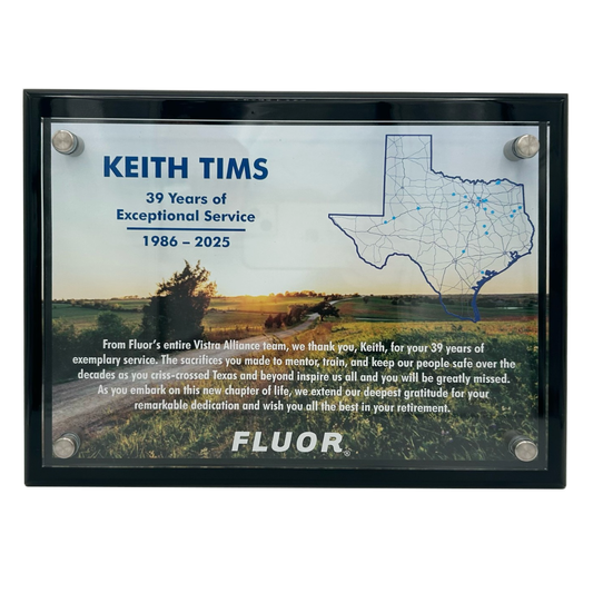 600 Series Standoff Plaque with Frosted Acrylic Front Plate