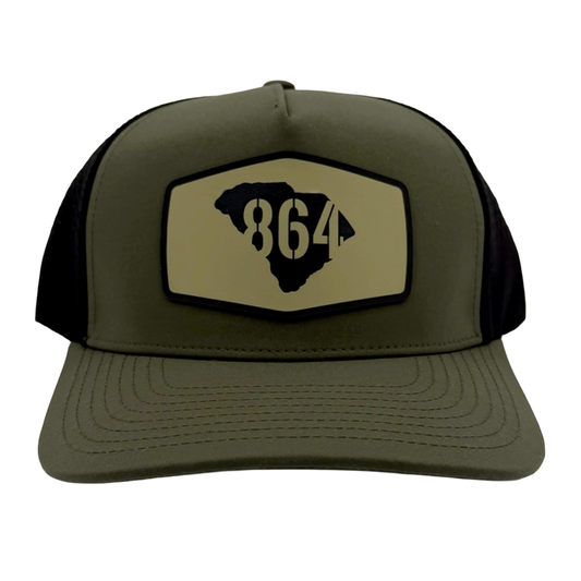 "864 in SC" Hex Patch Athletic Hat
