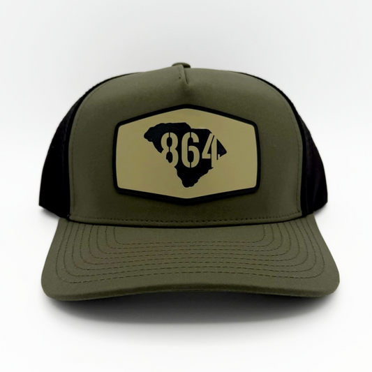 "864 in SC" Hex Patch Athletic Hat