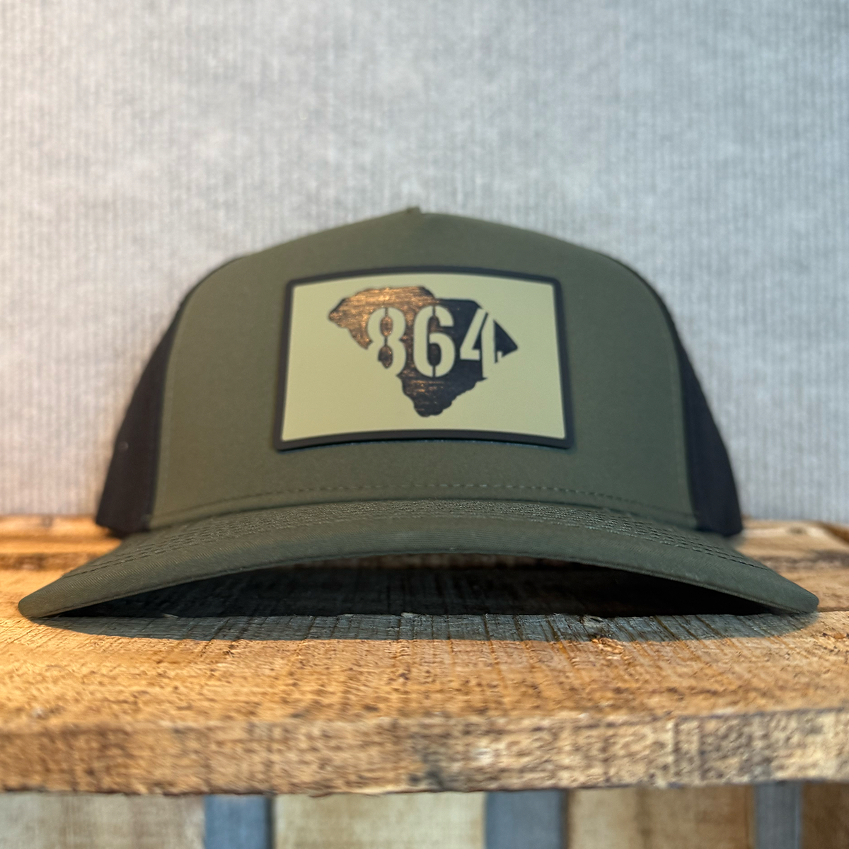 "864 in SC" Rectangular Patch Athletic Hat