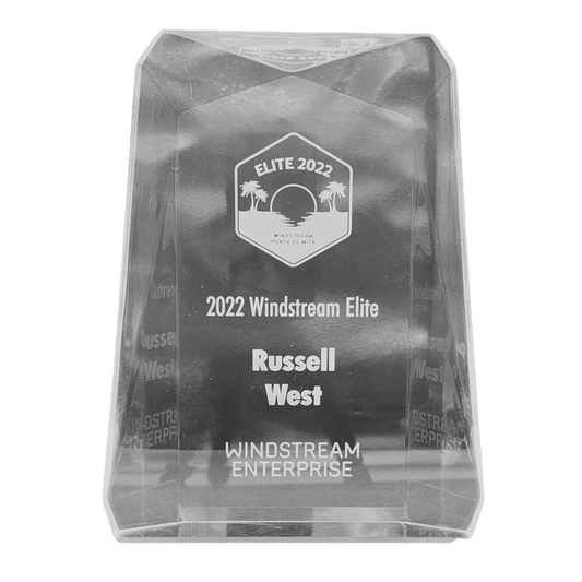 Beveled Rectangle Acrylic Award