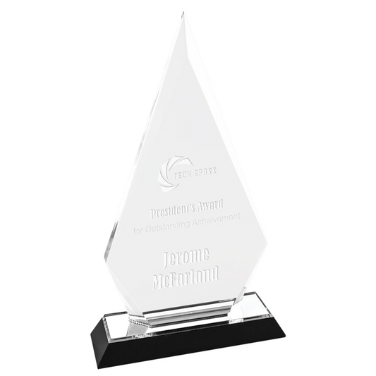 Silver Arrowhead Acrylic Award