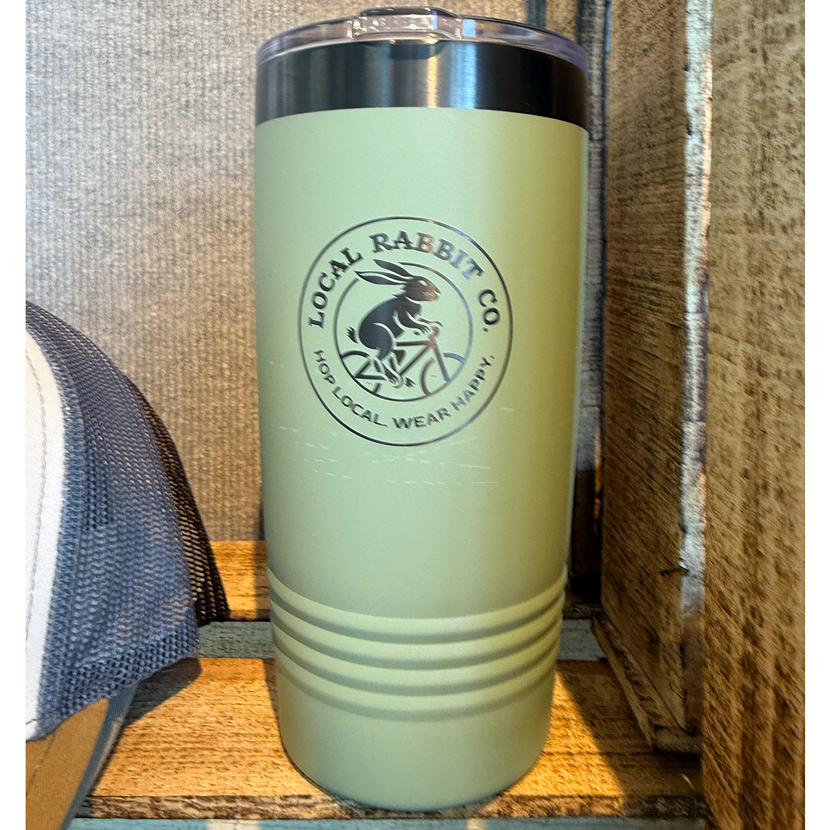 "Active Rabbit" Tumbler with Slider Lid