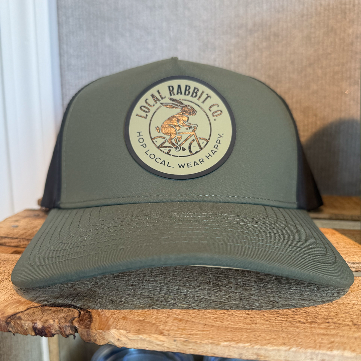"Active Rabbit" Circle Patch Athletic Hat