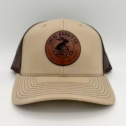 "Active Rabbit" Circle Patch Trucker Hat