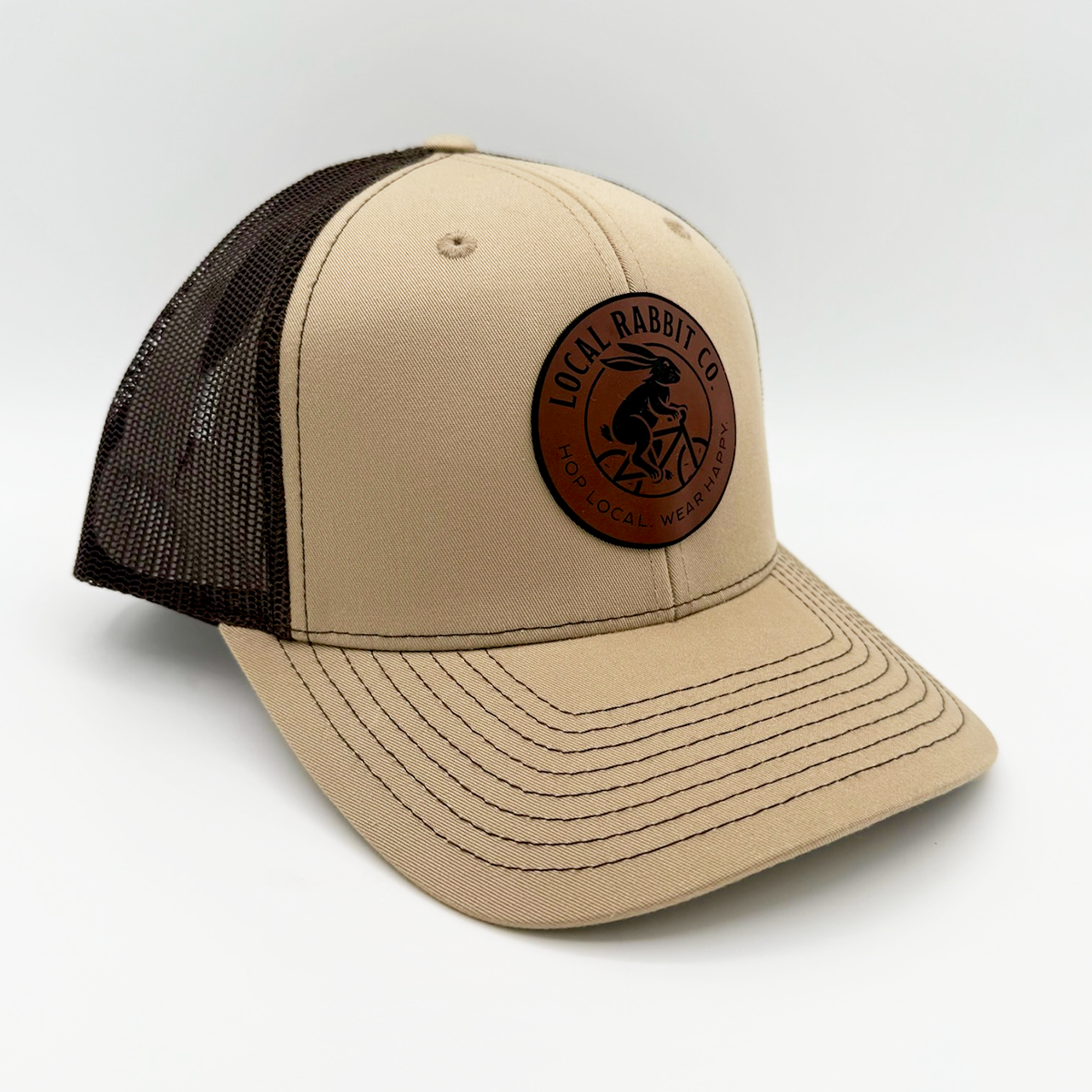 "Active Rabbit" Circle Patch Trucker Hat