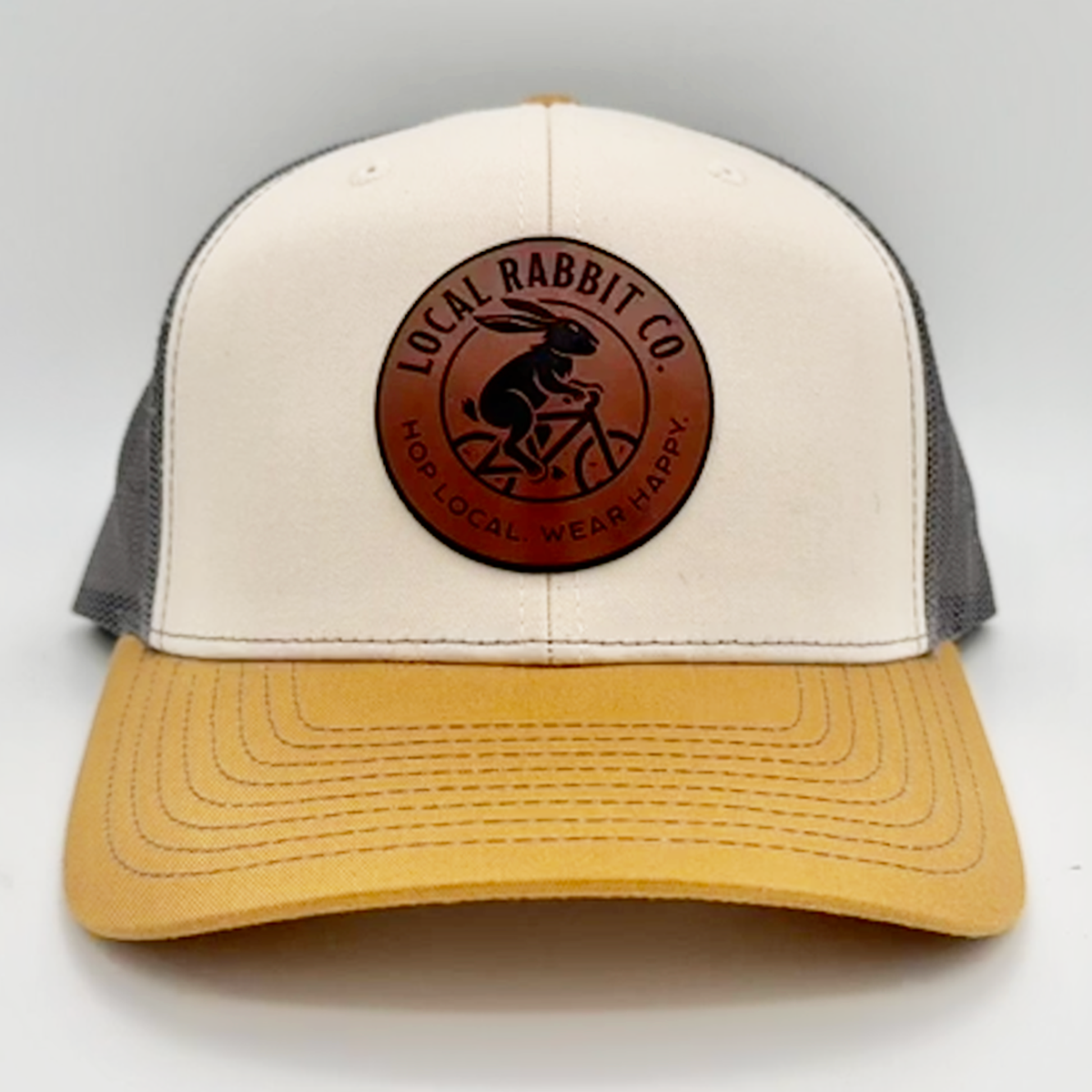 "Active Rabbit" Circle Patch Trucker Hat