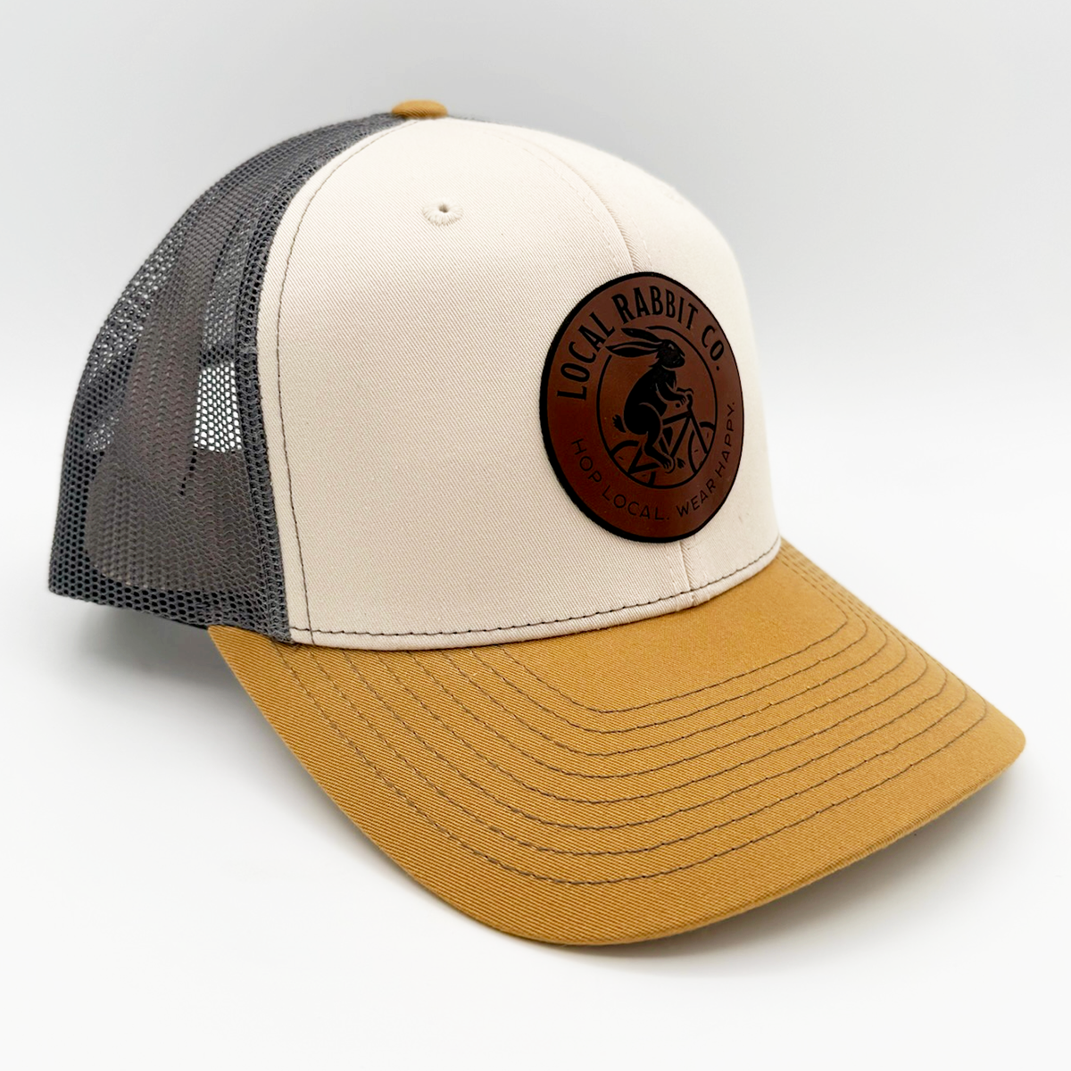 "Active Rabbit" Circle Patch Trucker Hat