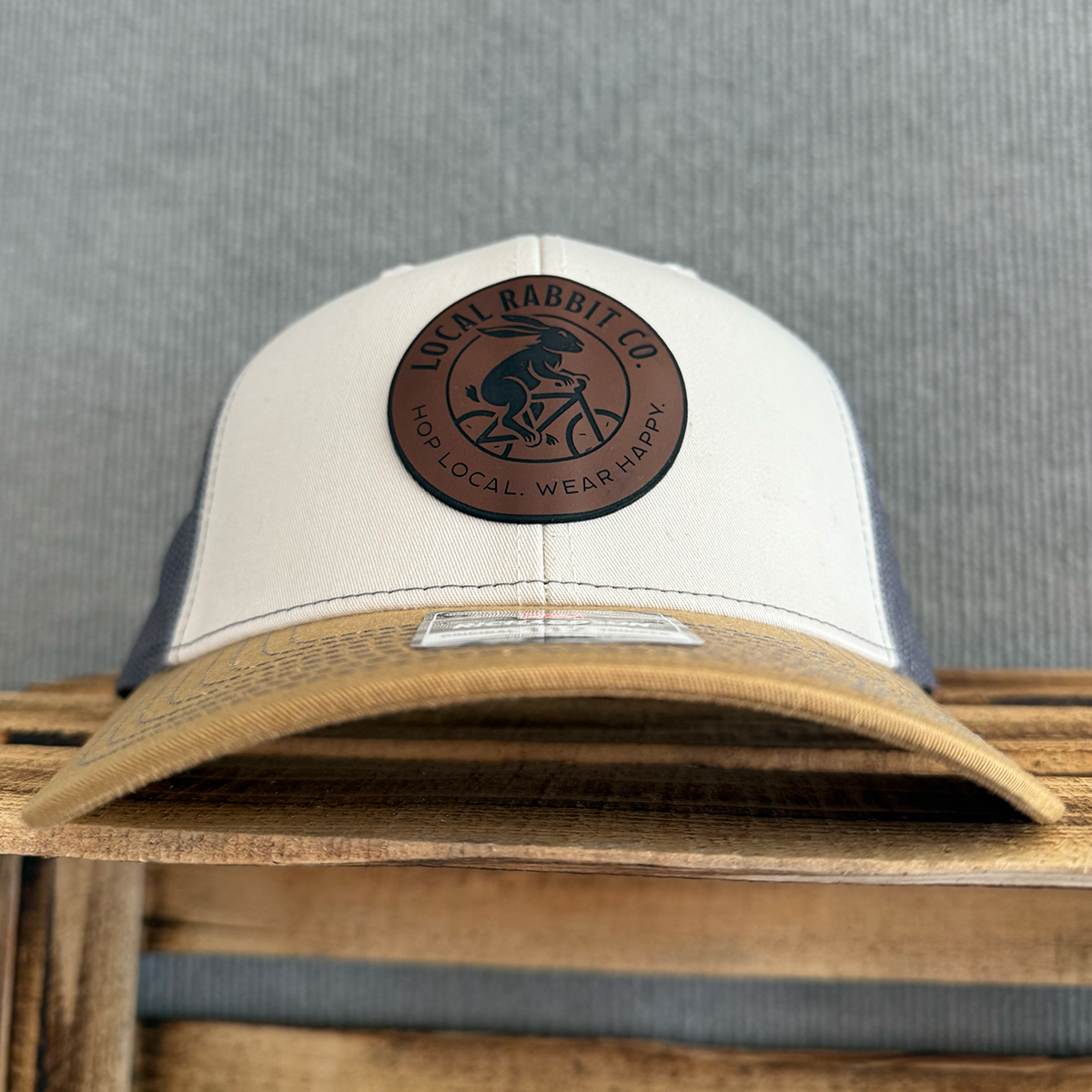 "Active Rabbit" Circle Patch Trucker Hat