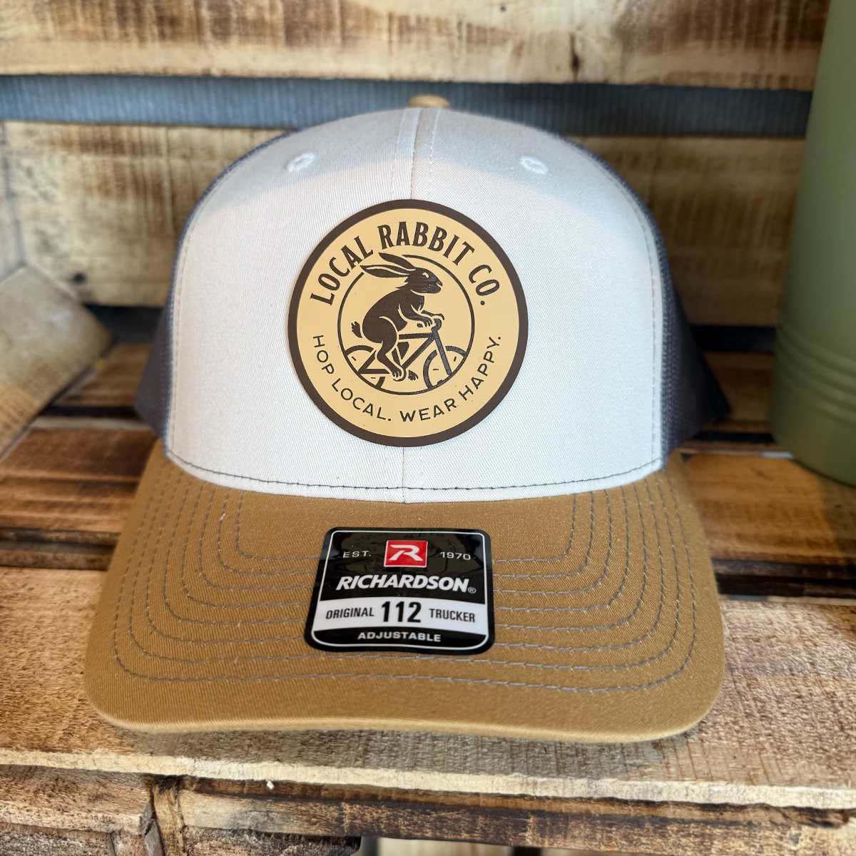 "Active Rabbit" Circle Patch Trucker Hat