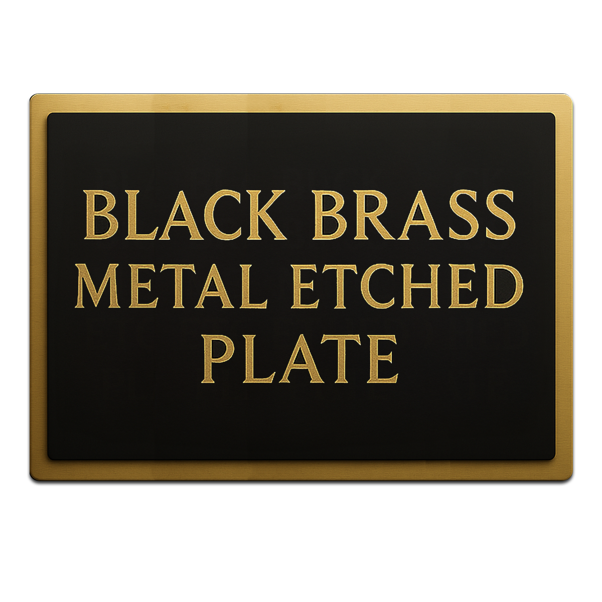 Black Brass w/ Gold Backplate