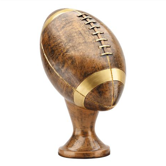 Bronze and Gold Football Resin Trophy