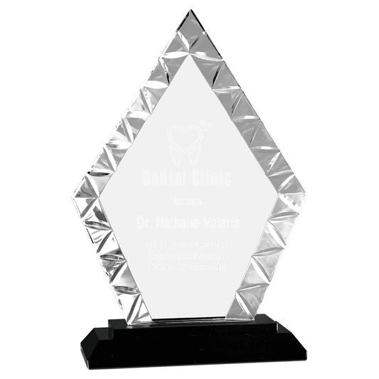 Diamond Accent Crystal on Black Base