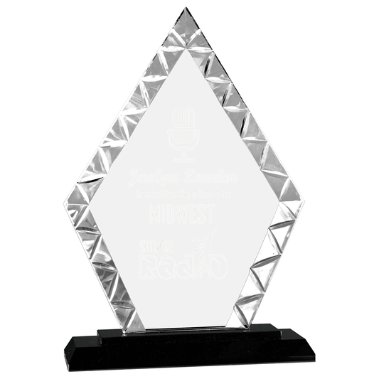 Diamond Accent Crystal on Black Base