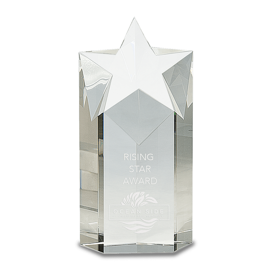 Clear Crystal Star Column