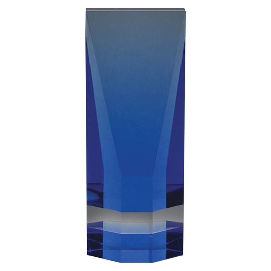 Cobalt Wedge Crystal Award
