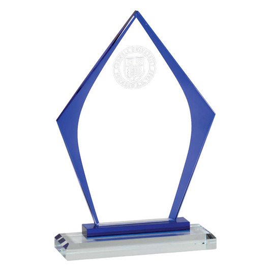 Crystal Arrowhead with Blue Trim