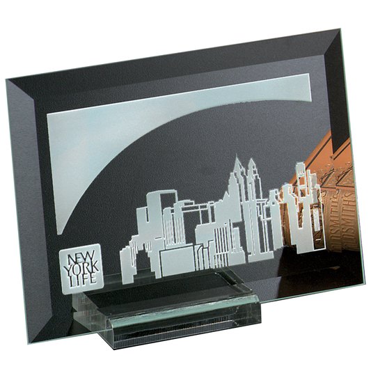 Prisma Rectangle Jade Crystal Award