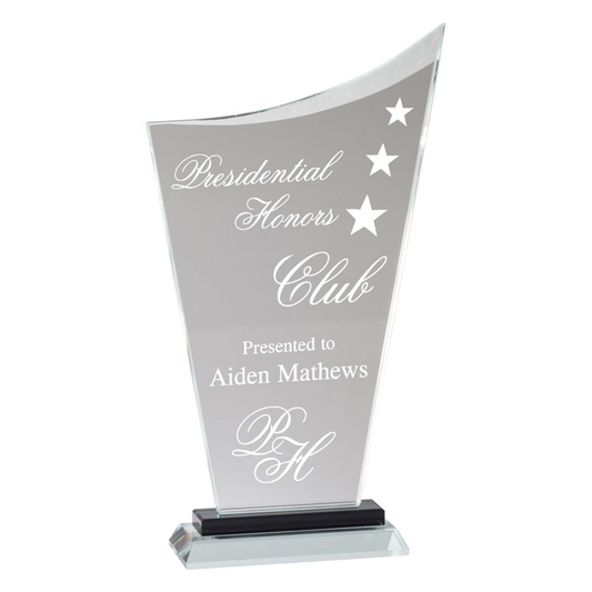 Curved Peak Crystal Award