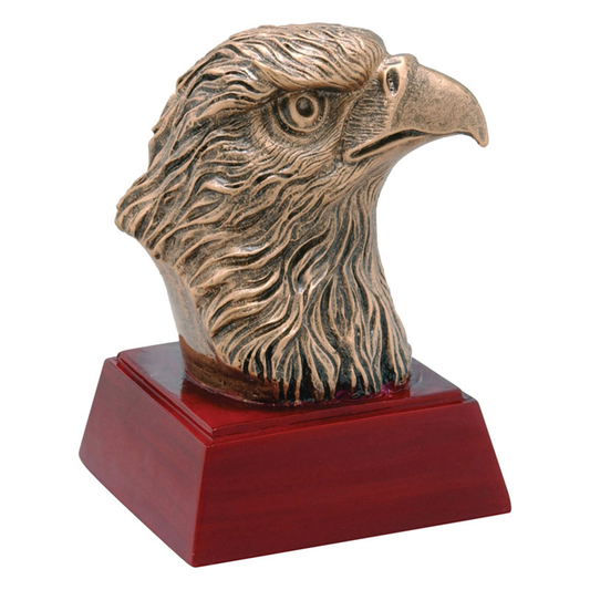 Eagle Head Resin with Rosewood Color Base